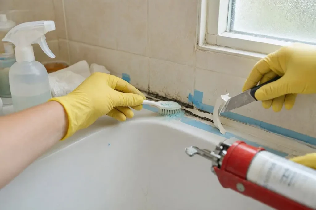 How to Remove Mould from Bathroom Silicone Sealant