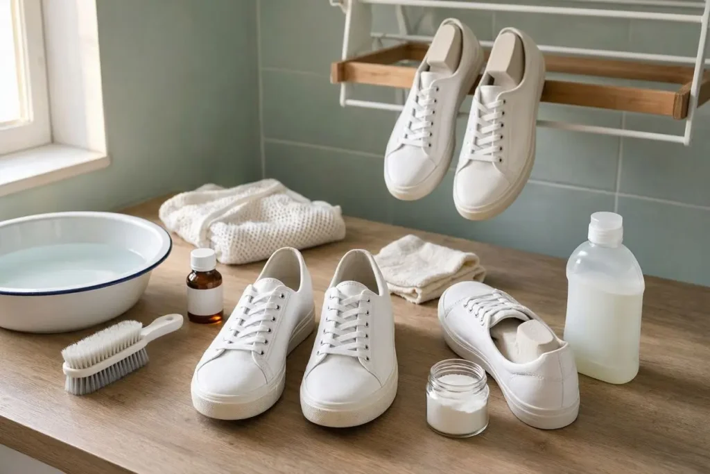 How to Wash White Trainers Without Yellowing